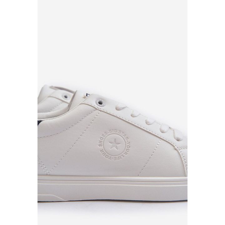 Žemi vyriški sportbačiai Eco Leather Big Star NN174282 White