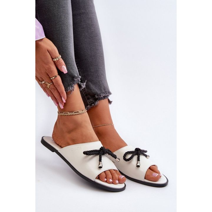Moteriški ekologiškos odos sandalai Big Star NN274067 White