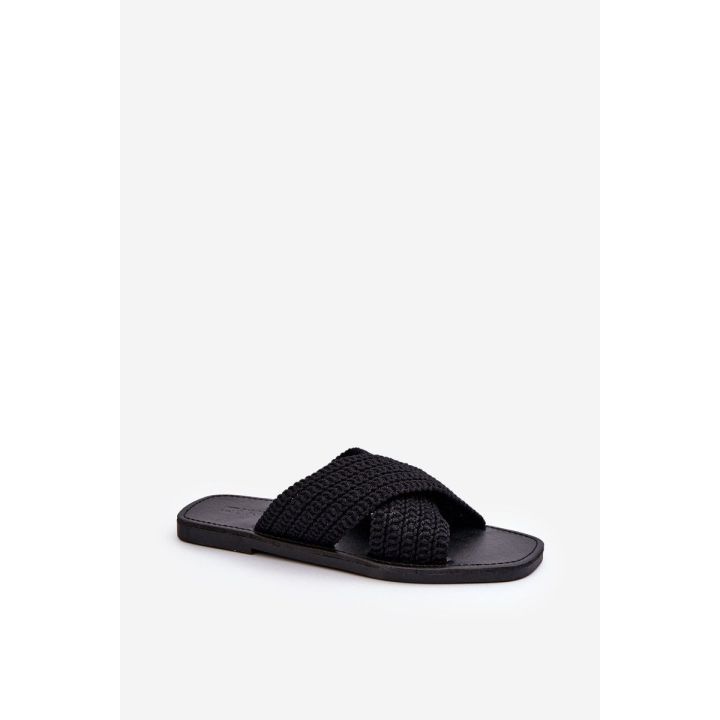 Moteriški plokšti sandalai Big Star NN274077 Black