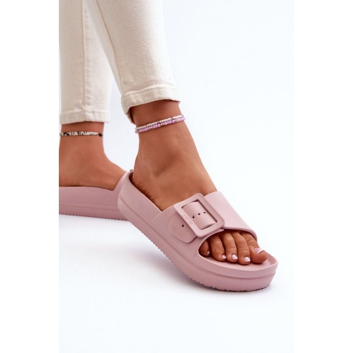 Moteriški putų platformos sandalai su sagtimi Big Star NN274A663 Pink