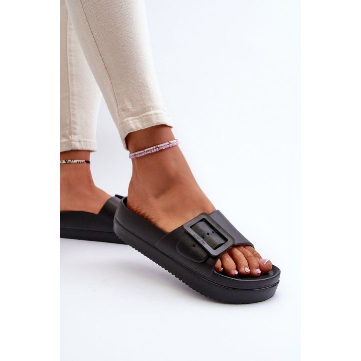 Moteriški putų platformos sandalai su sagtimi Big Star NN274A662 Black