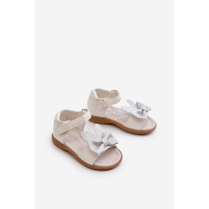 Vaikiški sandalai su lankeliu Velcro užsegimas Balta Wistala