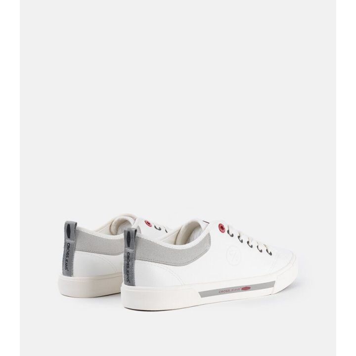 Baltos spalvos vyriški sportiniai bateliai CROSS JEANS