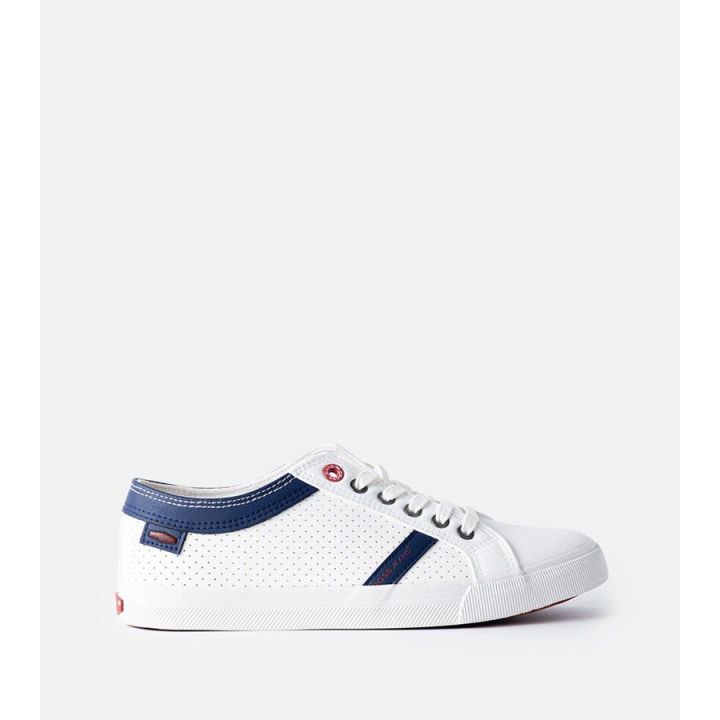 Baltos spalvos vyriški sportiniai bateliai CROSS JEANS