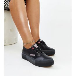 Juodos spalvos moteriški sportiniai bateliai CROSS JEANS