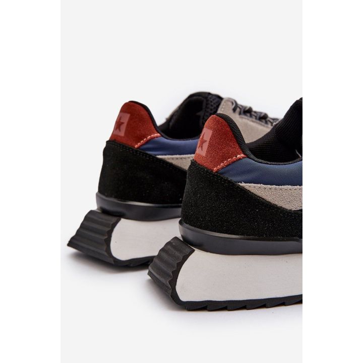 Vyriški sportbačiai Big Star NN174320 Memory Foam System Smėlio spalvos-Blue