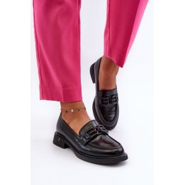 Elegantiški juodos odos moteriški mokasinai Triana
