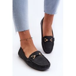 Moteriški juodi nėriniai Loafers“ Rasirna