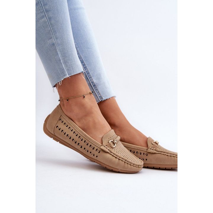Moteriški juodi ažūriniai loafe'ai Rasirna