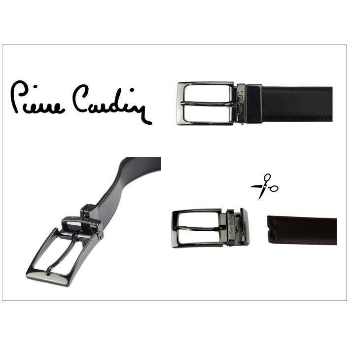 Diržas juodas odinis kasdienai Pierre Cardin