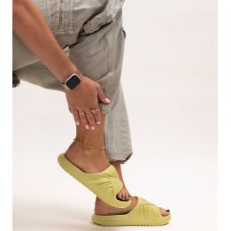 Žalios spalvos putplasčio šlepetės