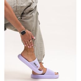 Violetinės putplastikinės šlepetės Ciarsa