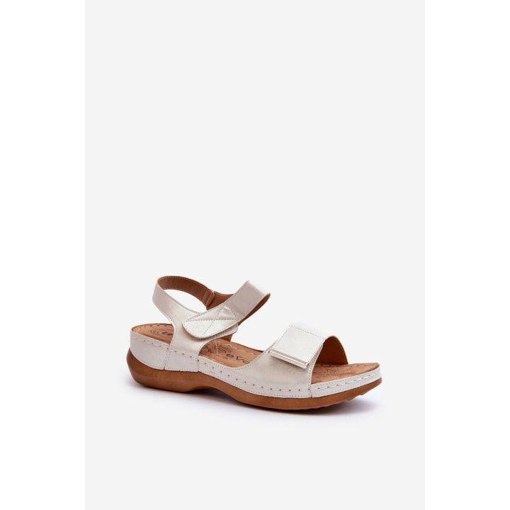 Patogios moteriški sandalai su Velcro Silver Iphiope