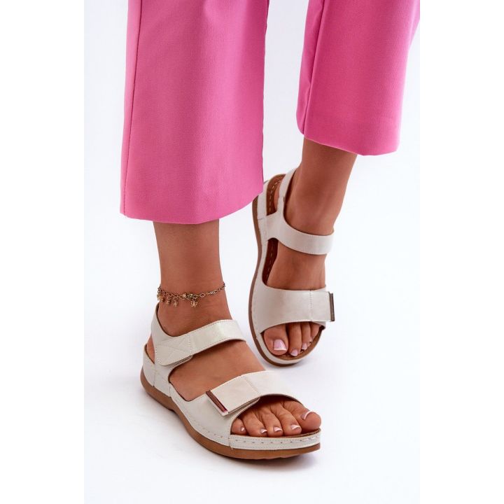 Patogios moteriški sandalai su Velcro Silver Iphiope