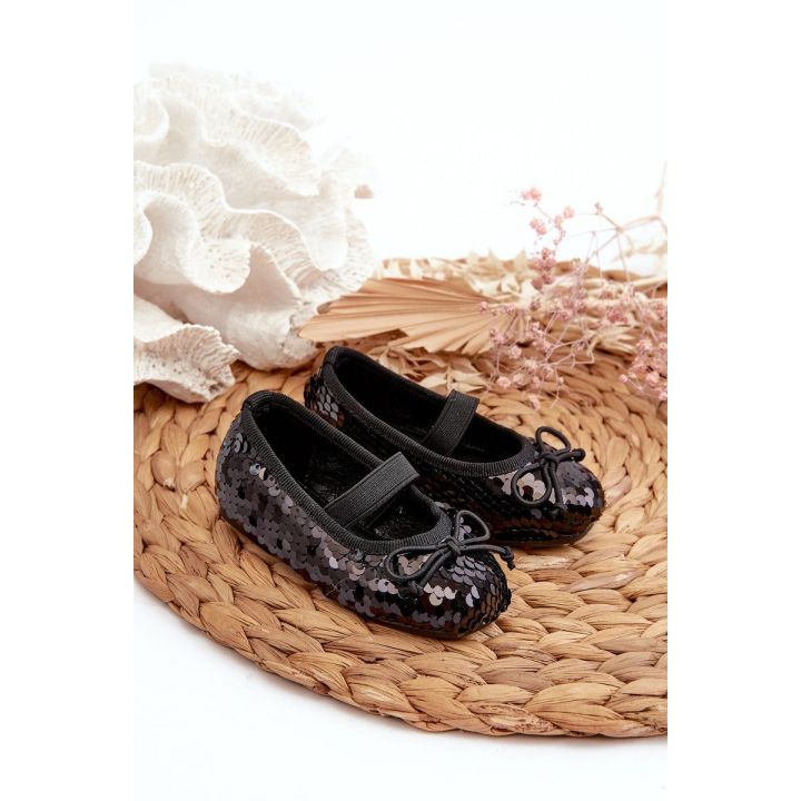 baleto bateliai su blizgučiais Juodosios damos“.
