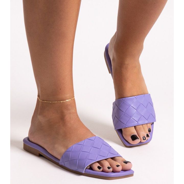 šlepetės violetinės
