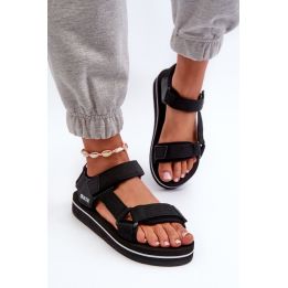 Moteriškos platforminės basutės Big Star NN274A532 Juodos