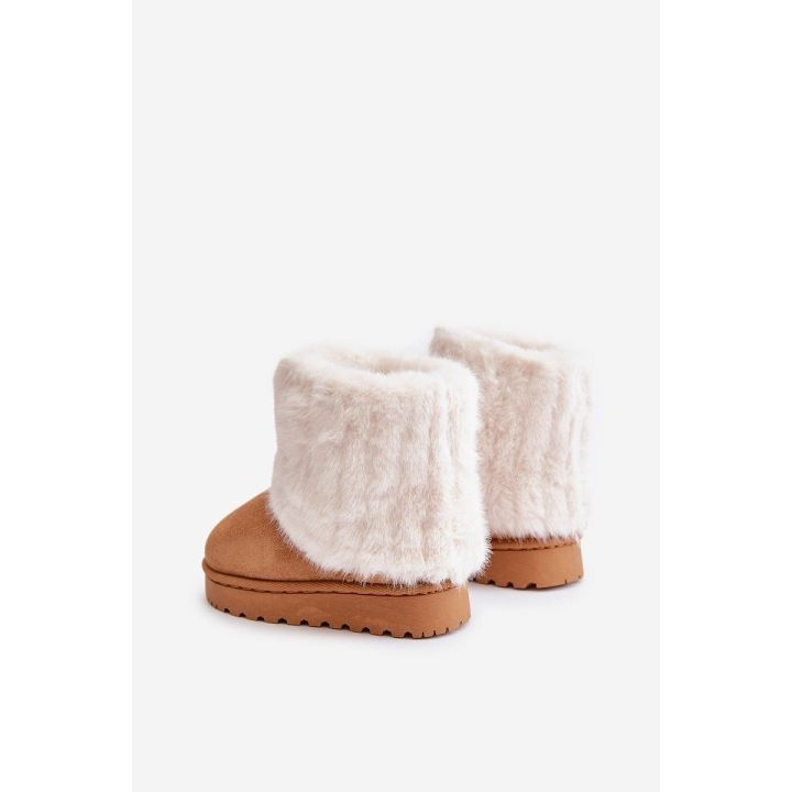 Vaikiški sniego batai su kailiu Camel Crisie