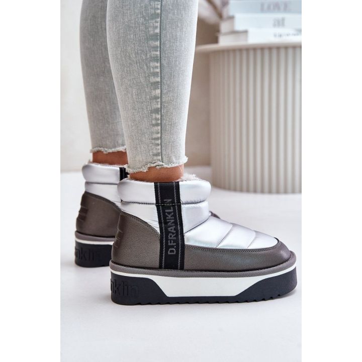 Žemi sportiniai batai ant storo pado D.Franklin DFSH371010 sidabriniai