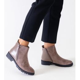 Kirla ekologiškos zomšos rudi platforminiai pusbačiai
