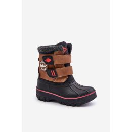 Vaikiški sniego batai su Velcro užsegimu Lee Cooper rudos spalvos