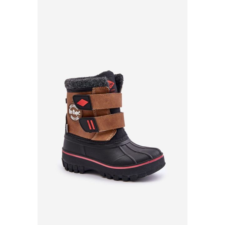 Vaikiški sniego batai su Velcro užsegimu Lee Cooper rudos spalvos