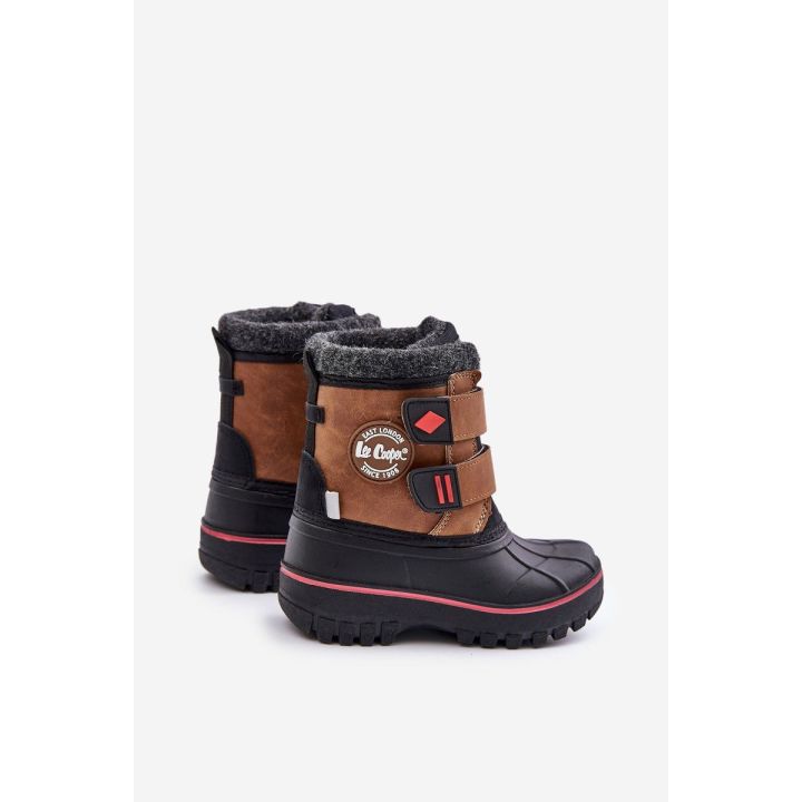 Vaikiški sniego batai su Velcro užsegimu Lee Cooper rudos spalvos