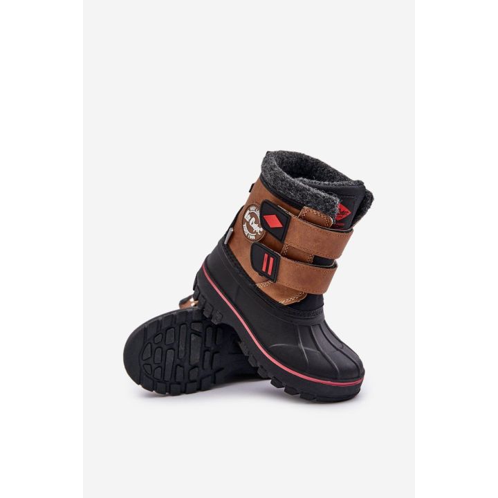 Vaikiški sniego batai su Velcro užsegimu Lee Cooper rudos spalvos