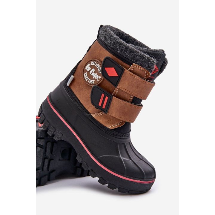 Vaikiški sniego batai su Velcro užsegimu Lee Cooper rudos spalvos