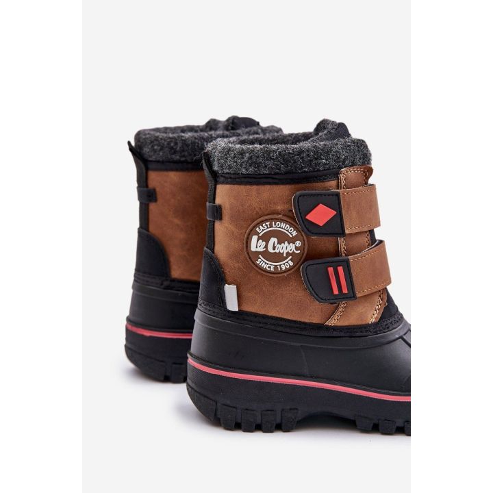 Vaikiški sniego batai su Velcro užsegimu Lee Cooper rudos spalvos