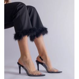 Elegantiški permatomi aukštakulniai su cirkoniais