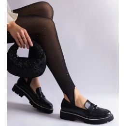 Mokasinai juodi iš eko odos Henley