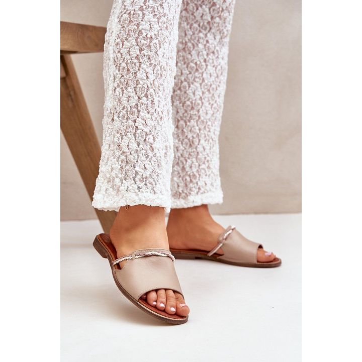 Odinės basutės tamsiai smėlio spalvos Shoes