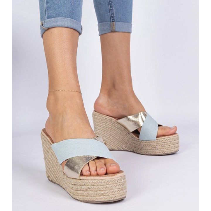 Džinsinės espadrilės su platforma Lerada“