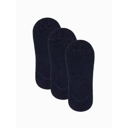 Vyriškos tamsiai mėlynos pėdų kojinės, 3 poros OMBRE CLOTHING