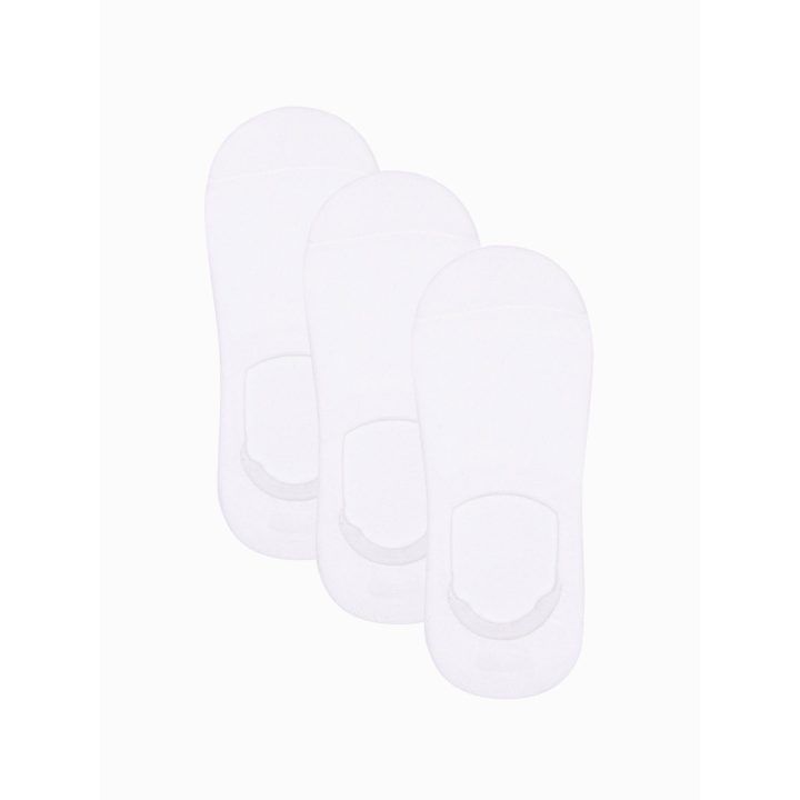 Vyriškos baltos pėdutės, 3 porų rinkinys OMBRE CLOTHING