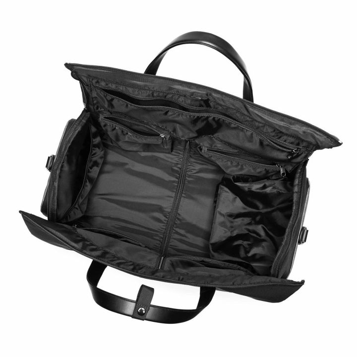 Kelioninis Premium krepšys kostiumui su vandeniui atsparia kišene, 50 l, juodas