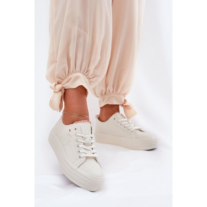 Moteriški eko odos sportbačiai Big Star šviesiai smėliniai