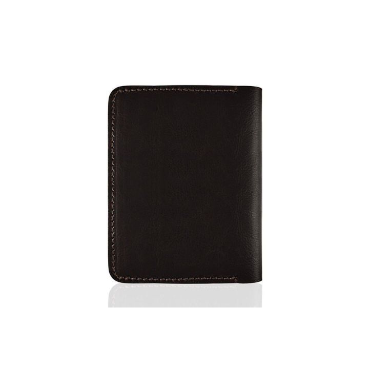 Plona odinė vyriška piniginė SOLIER SW10 SLIM DARK BROWN