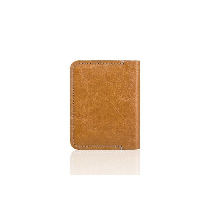Plona odinė vyriška piniginė SOLIER SW11 SLIM LIGHT BROWN