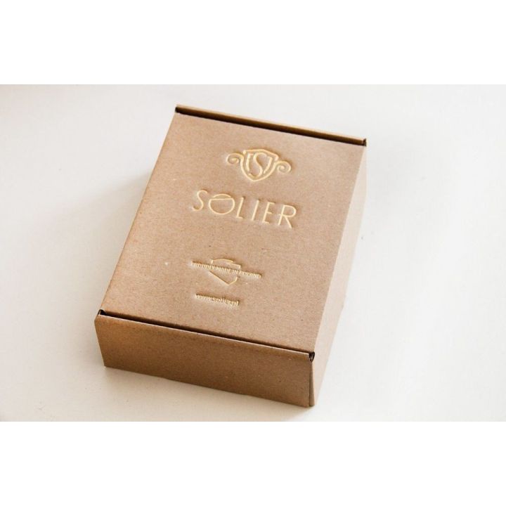 Plona odinė vyriška piniginė SOLIER SW11 SLIM LIGHT BROWN