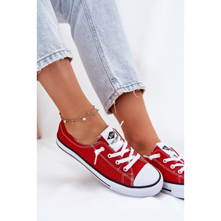 Sportiniai bateliai moterims raudoni Lee Cooper