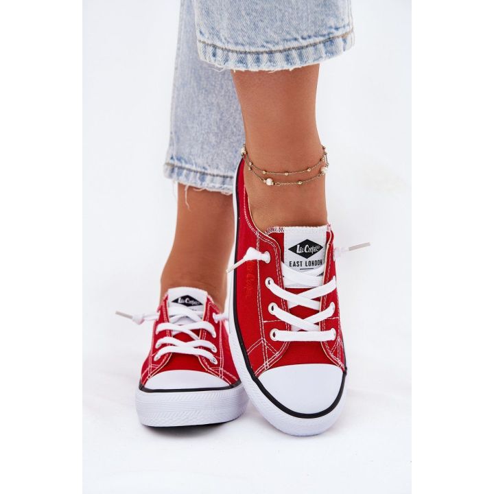 Sportiniai bateliai moterims raudoni Lee Cooper