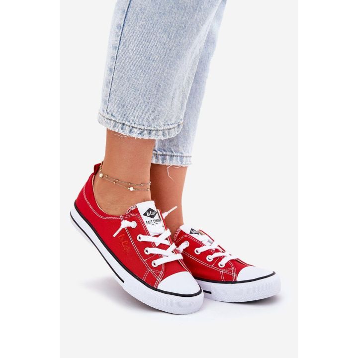 Sportiniai bateliai moterims raudoni Lee Cooper