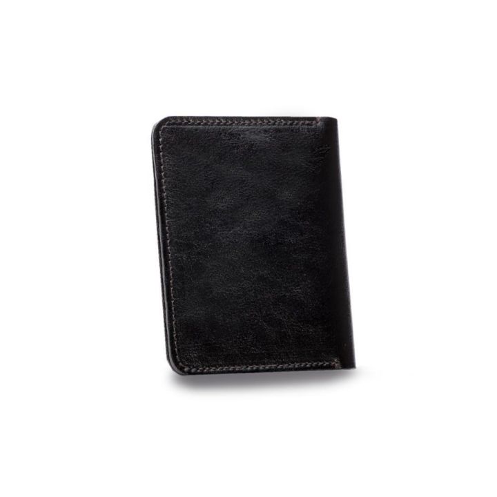Plona vyriška odinė piniginė su monetų laikikliu SOLIER SLIM DARK BROWN