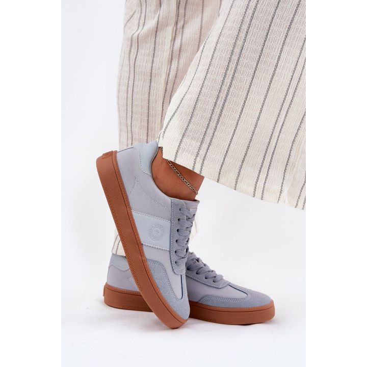 Mėlyni laisvalaikio sportiniai bateliai moterims