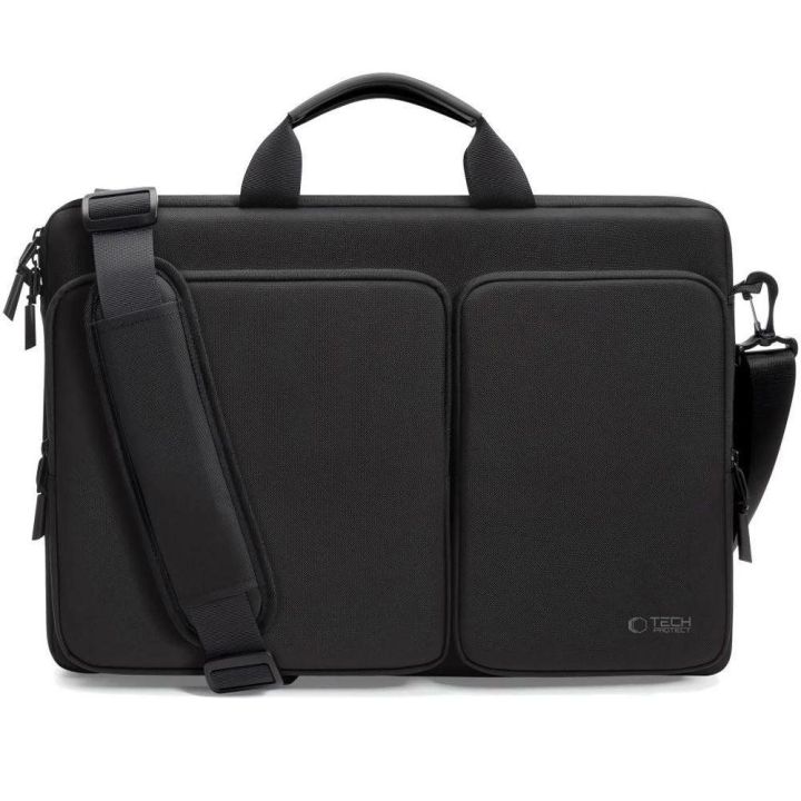 Juodas apsauginis 17 colių nešiojamojo kompiuterio krepšys