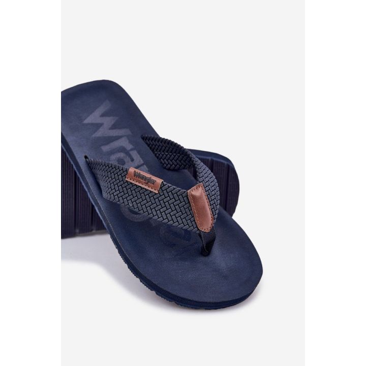Vyrų tamsiai mėlynos vasarinės šlepetės Wrangler
