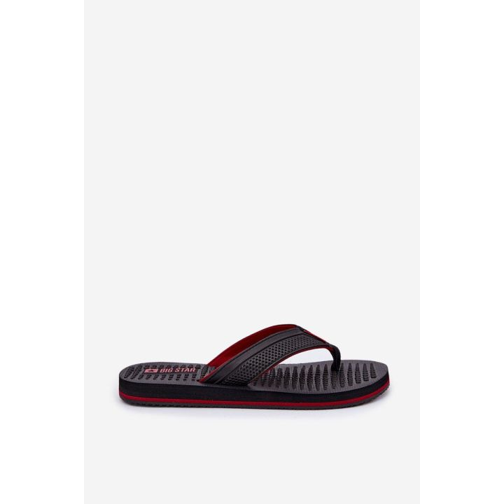 Vyrų juodos vasarinės šlepetės Flip Flop tipo