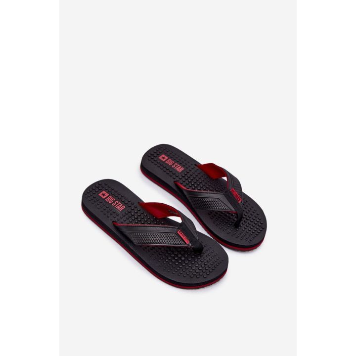 Vyrų juodos vasarinės šlepetės Flip Flop tipo